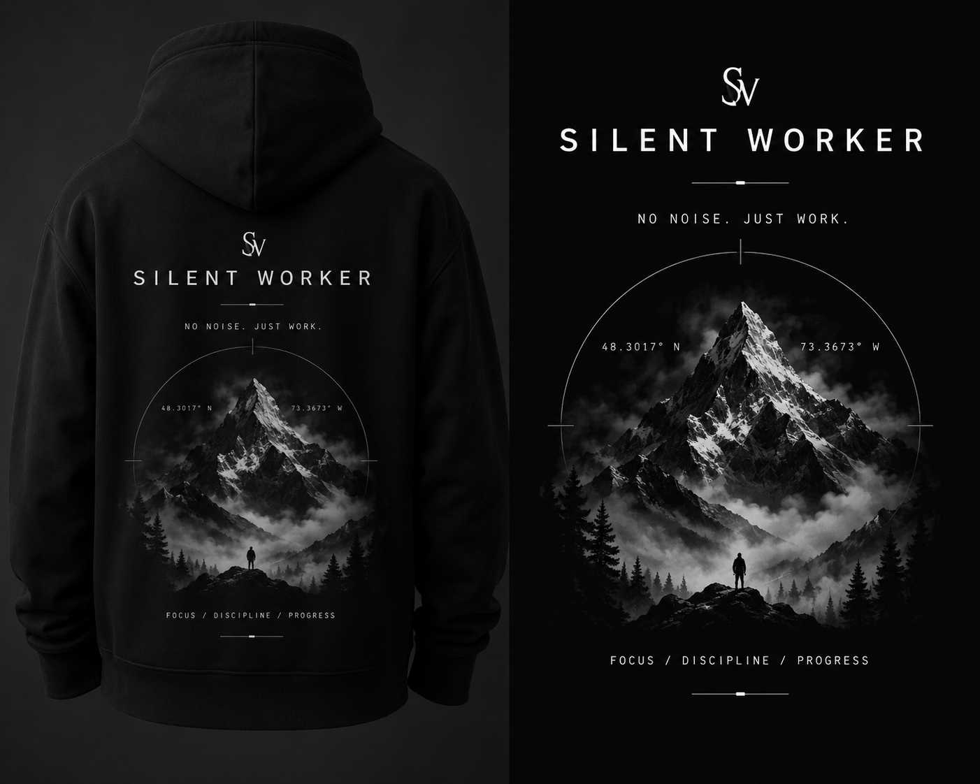 Hoodie "SILENT WORKER"